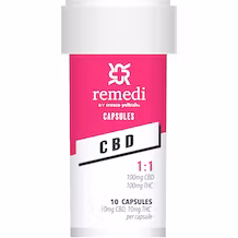 Photograph of product: 1:1 CBD:TH-oui Capsules | 10mg | 20pk