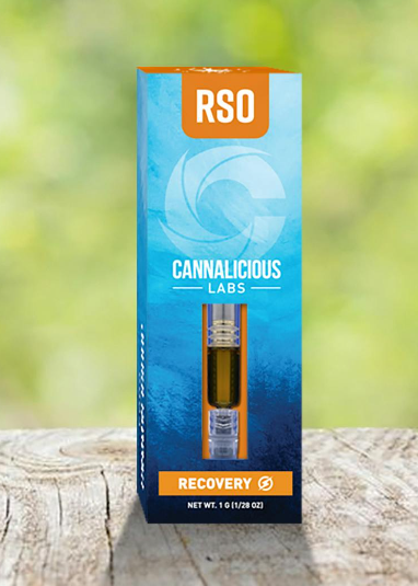 Photograph of product: Cannalicious RSO - Recovery - 1g Dart