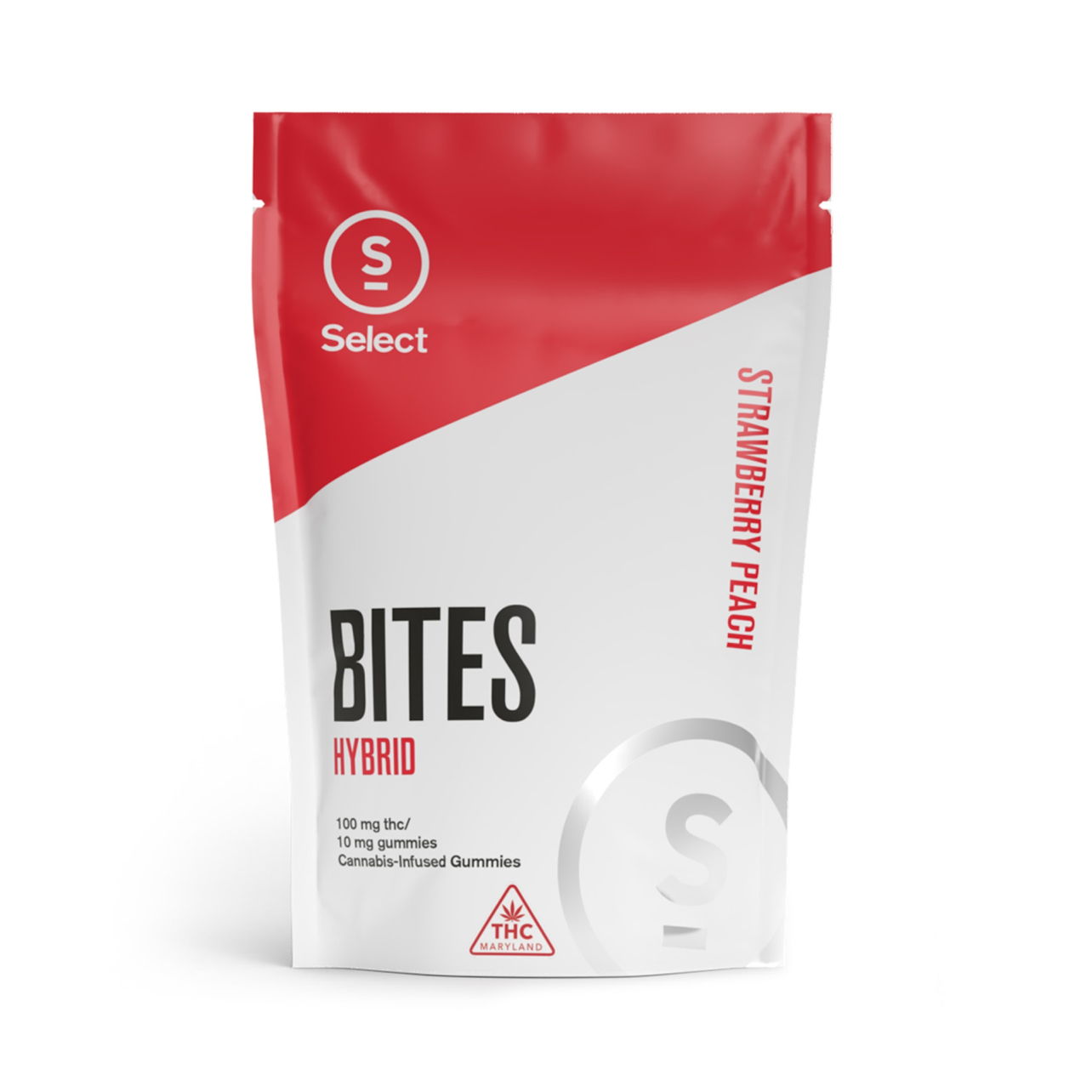 Photograph of product: (SEL) Strawberry Peach Bites Hybrid 10mg 10pk