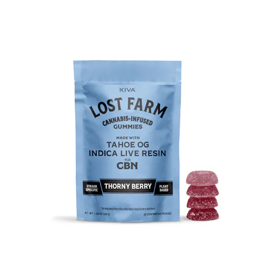 Photograph of product: Lost Farm | Live Resin + CBN Thorny Berry x Tahoe OG | 100mg