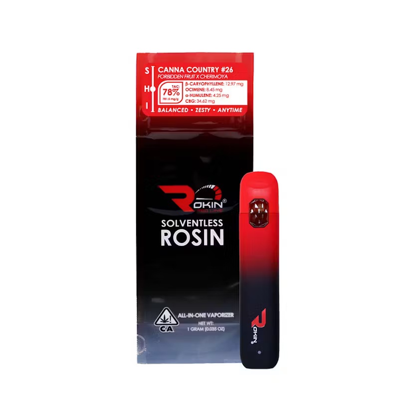 Photograph of product: CANNA COUNTRY #26 SOLVENTLESS ROSIN DISPO D5