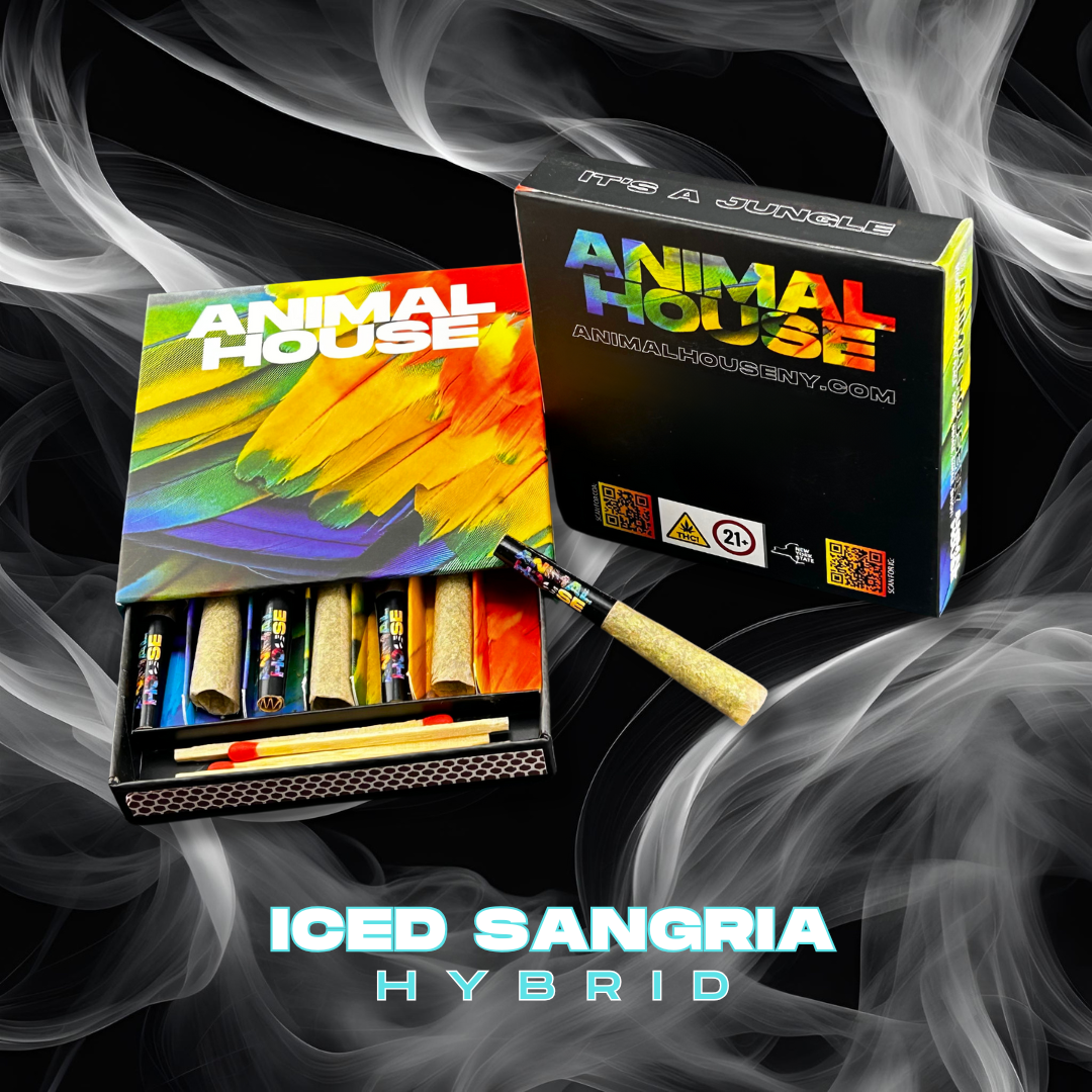 Photograph of product: Animal House | Iced Sangria | Infused Pre-Rolls | 7ct | 3.5g