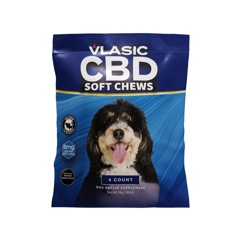 Photograph of product: Mini Broad Spectrum CBD Dog Chews (Salmon Flavor)