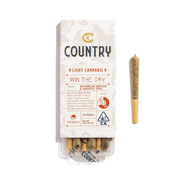 Photograph of product: Win the Day 6-pack Prerolls - 3.6g - 