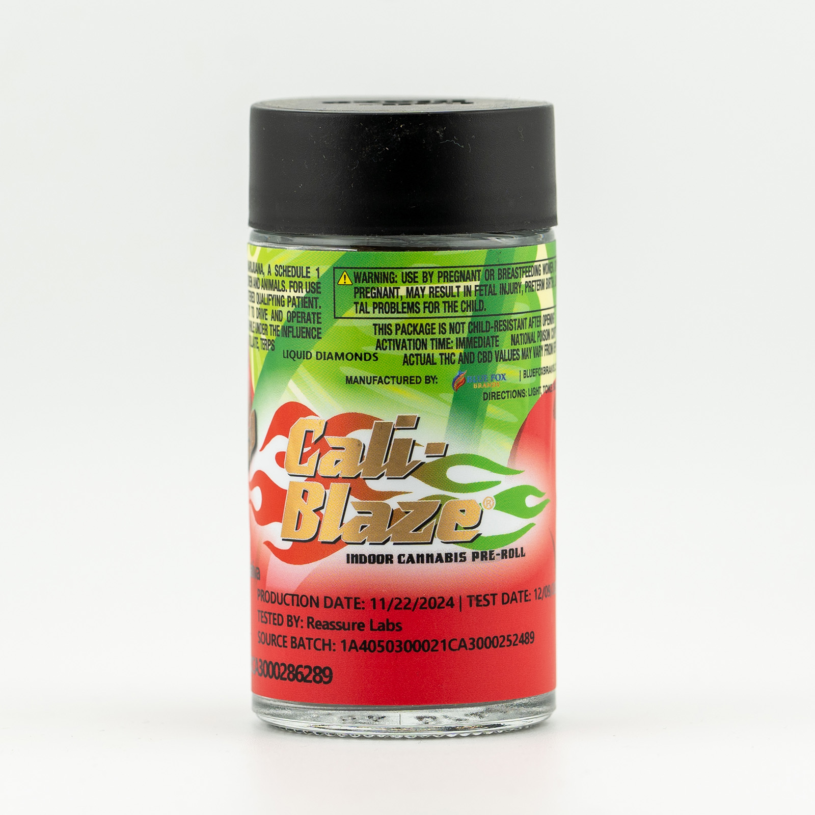 Photograph of product: Cali-Blaze - 1g Tarantula - Cherry Lime