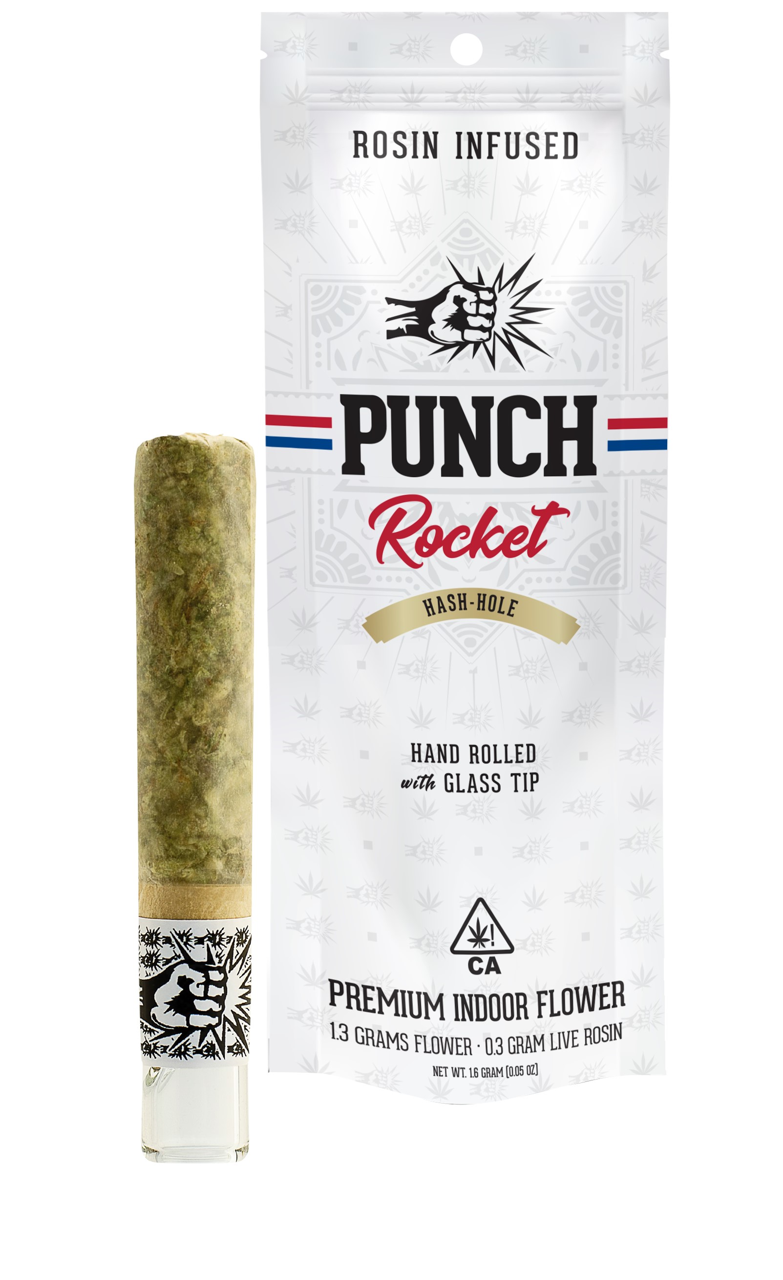 Photograph of product: PUNCH ROCKET CAP JUNKY X PINK au chocolatBURGER 1.6G INFUSED ROSIN PREROLL