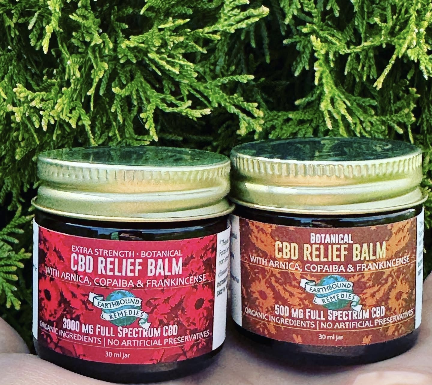 Photograph of product: Earthbound Remedies: Extra Strength CBD 3000MG Relief Balm