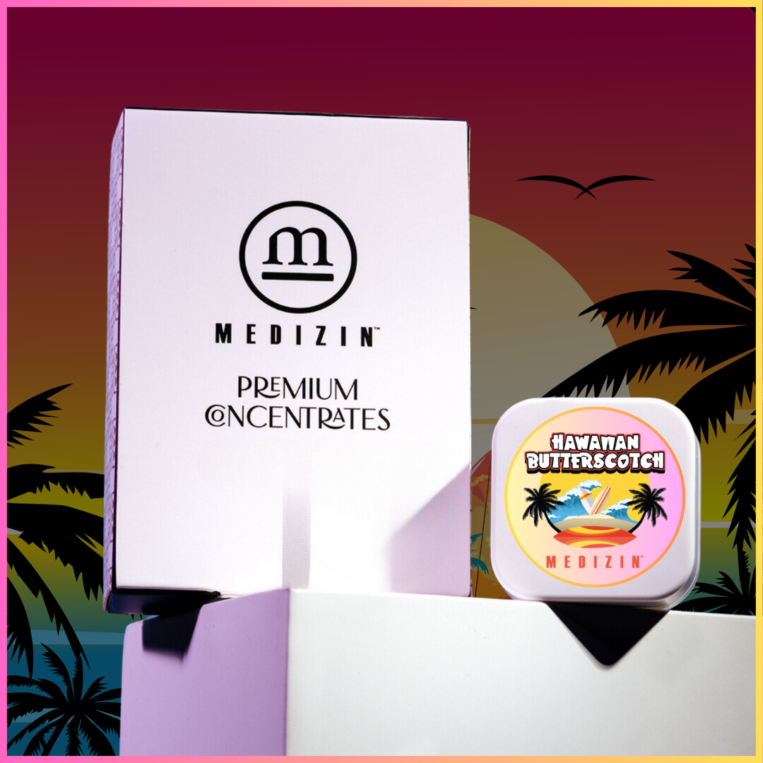 Photograph of product: Hawaiian Butterscotch .5g Live Resin Badder