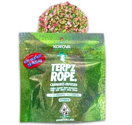 Photograph of product: GREEN APPLE TERP ROPEZ [H] SOLVENTLESS - 100 MG
