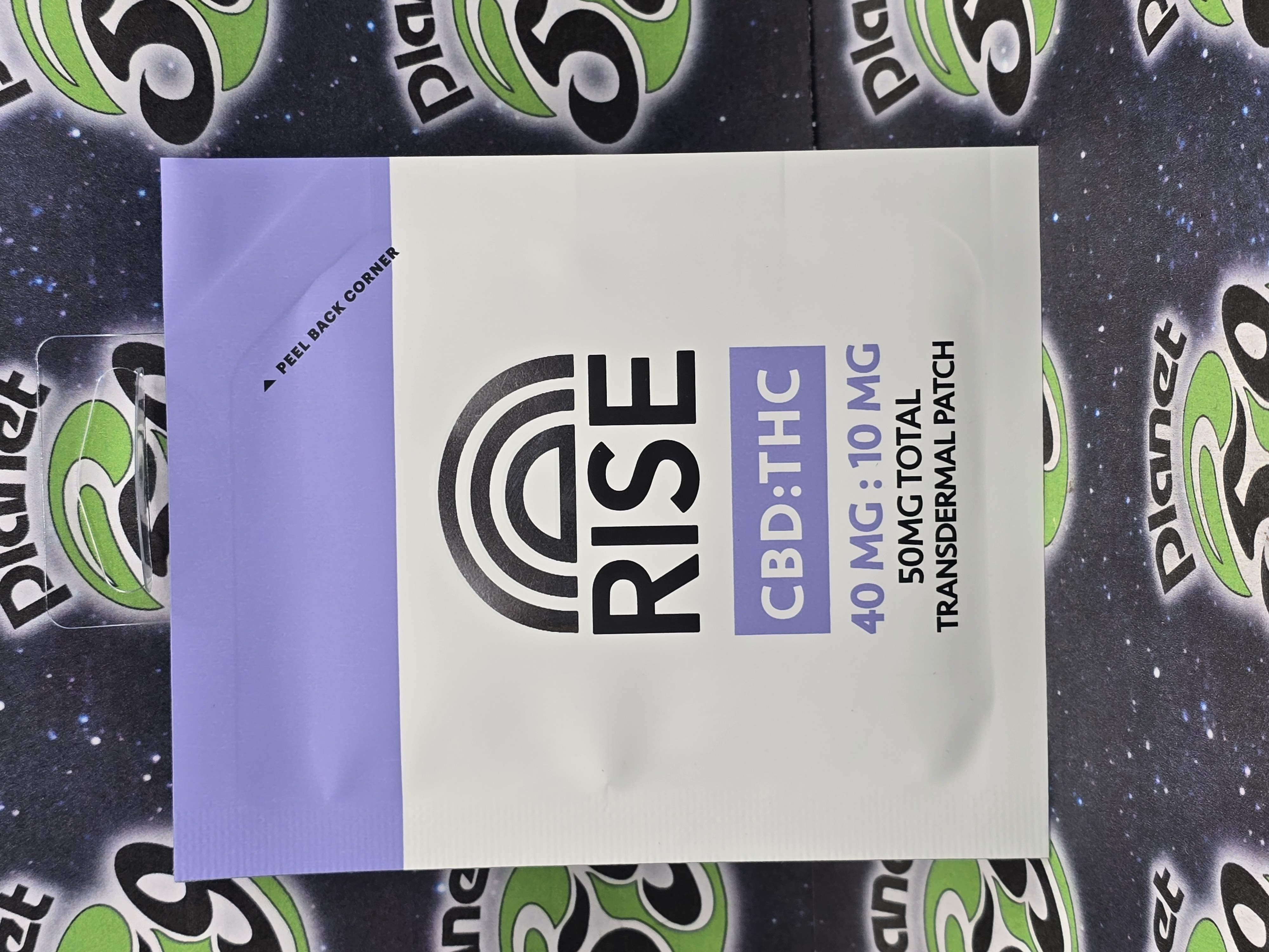 Photograph of product: RISE | Transdermal Patch TH-oui/CBD | 40mg/10mg