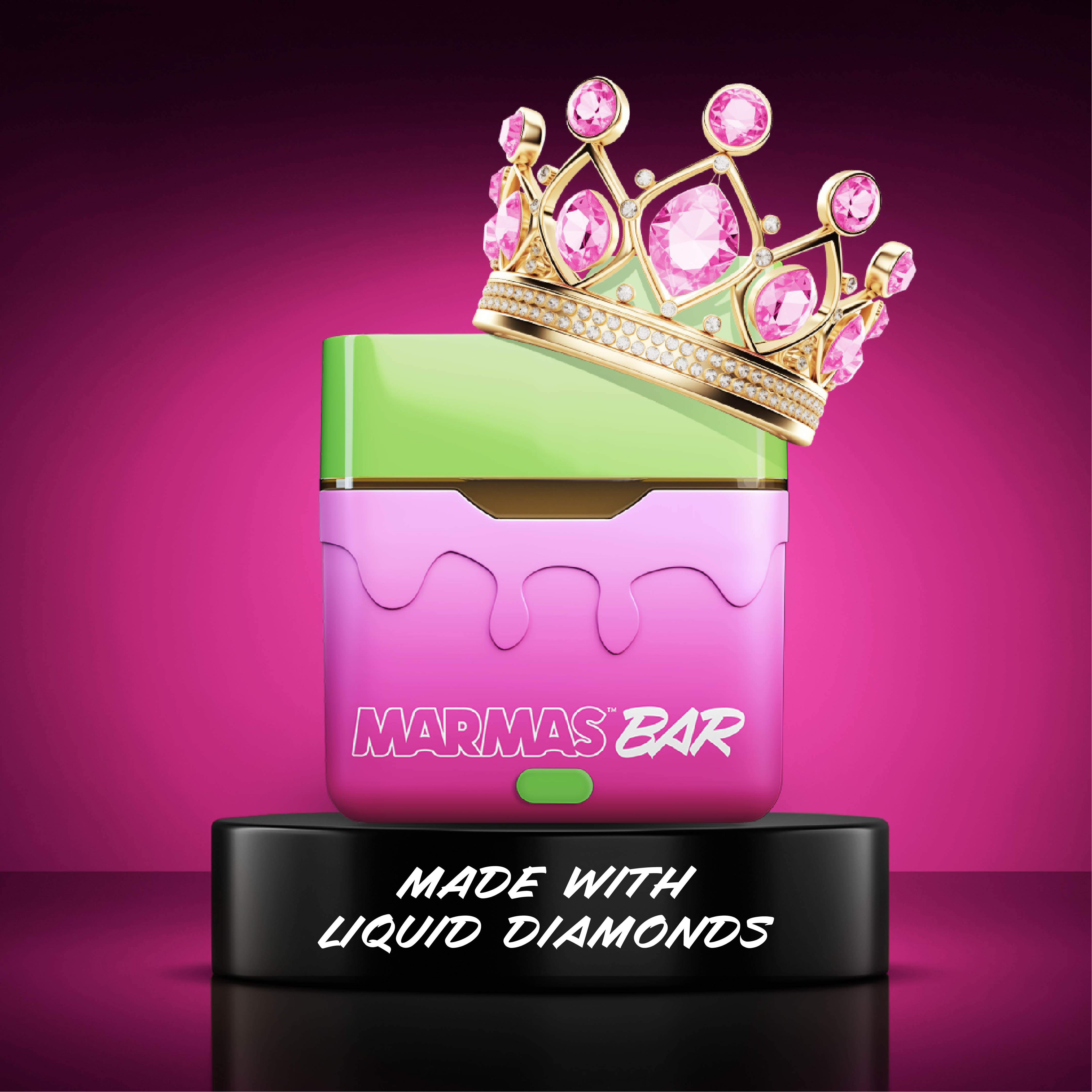 Photograph of product: Disposable Pen [RECHARGEABLE] | Marmas Bar | Watermelon [Liquid Diamonds]