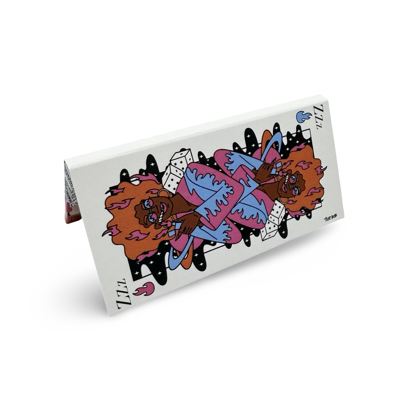 Photograph of product: Rolling Booklet - "Queen of Flames " by Trap Bob (32pk)