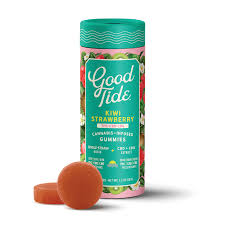 Photograph of product: Good Tide (H) Kiwi Strawberry Gummies 100mgTHC/100mgCBD/100mgCBG