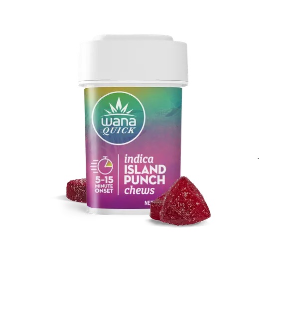 Photograph of product: Quick Island Punch Indica Fruit Chews [10pk] (100mg THC)