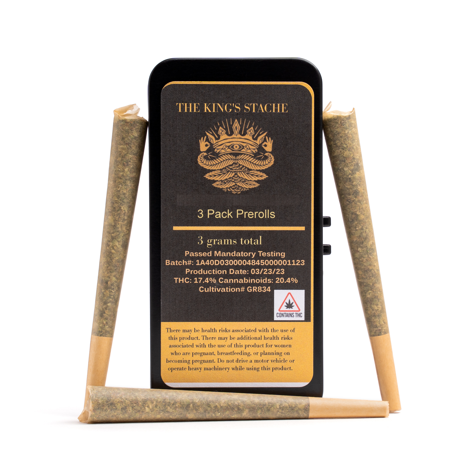 Photograph of product: RAW King Size Cones 3 Pack