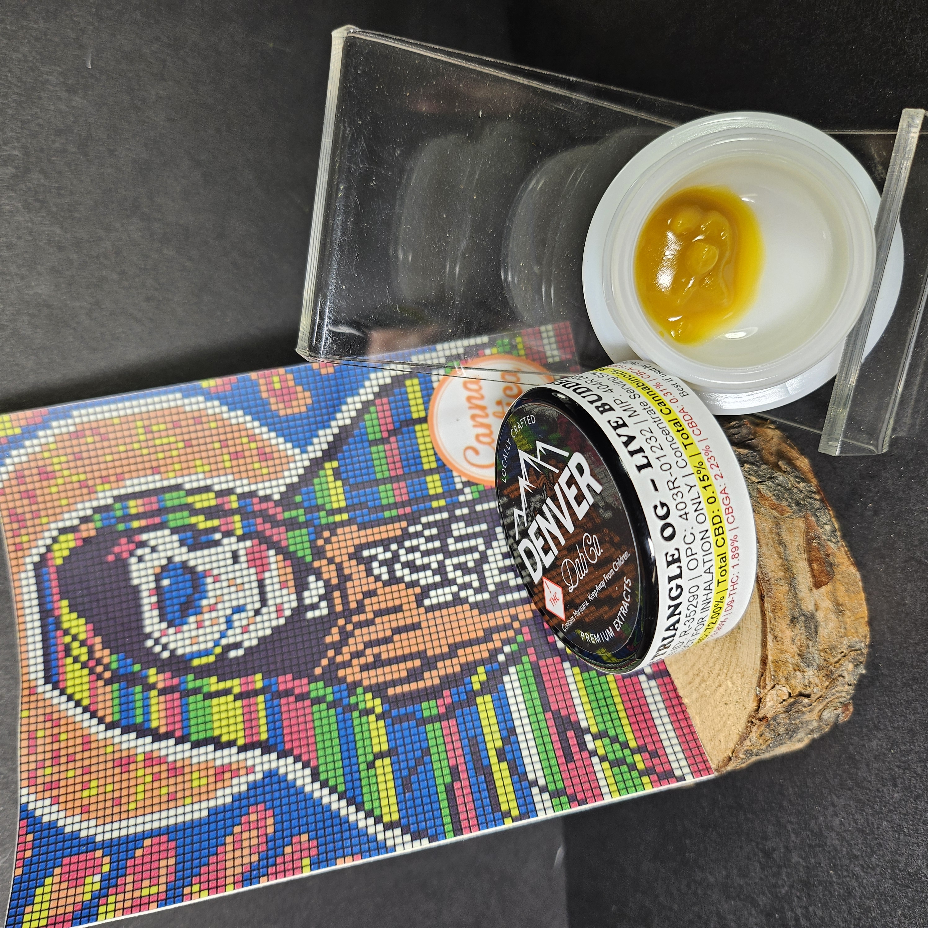 Photograph of product: Denver Dab Co. Live Budder Triangle OG