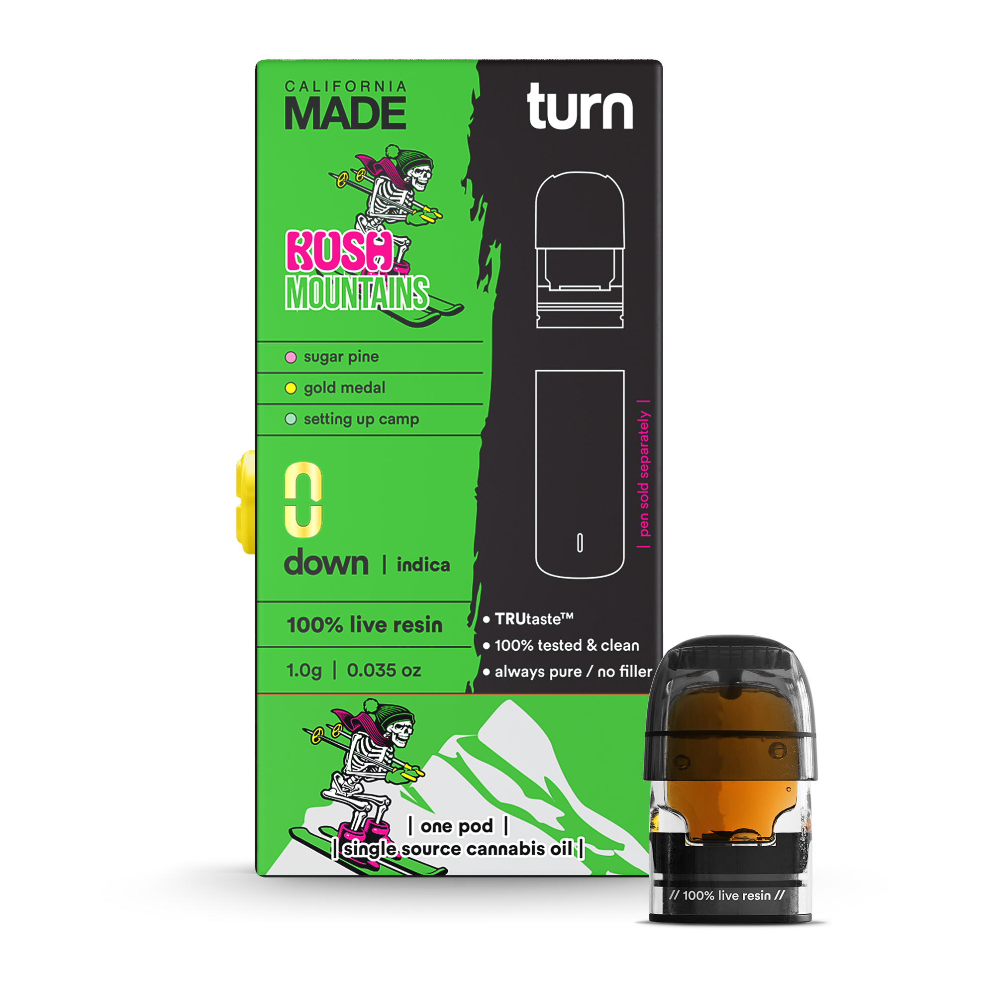 Photograph of product: Kush Mountains Live Resin Pod