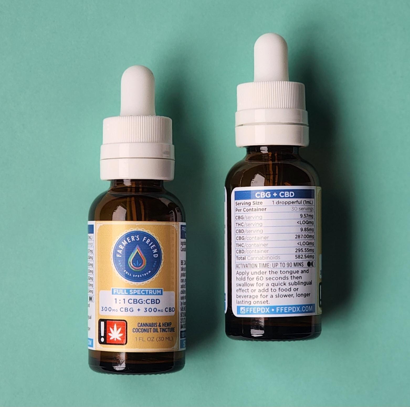 Photograph of product: FFE - 1:1 CBG/CBD Tincture