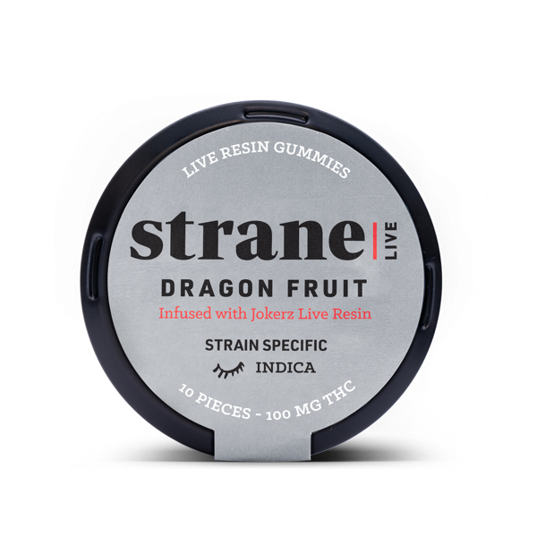 Photograph of Product: Dragon Fruit Infused Live Resin Gummies (10mg/100mg)(Strane)