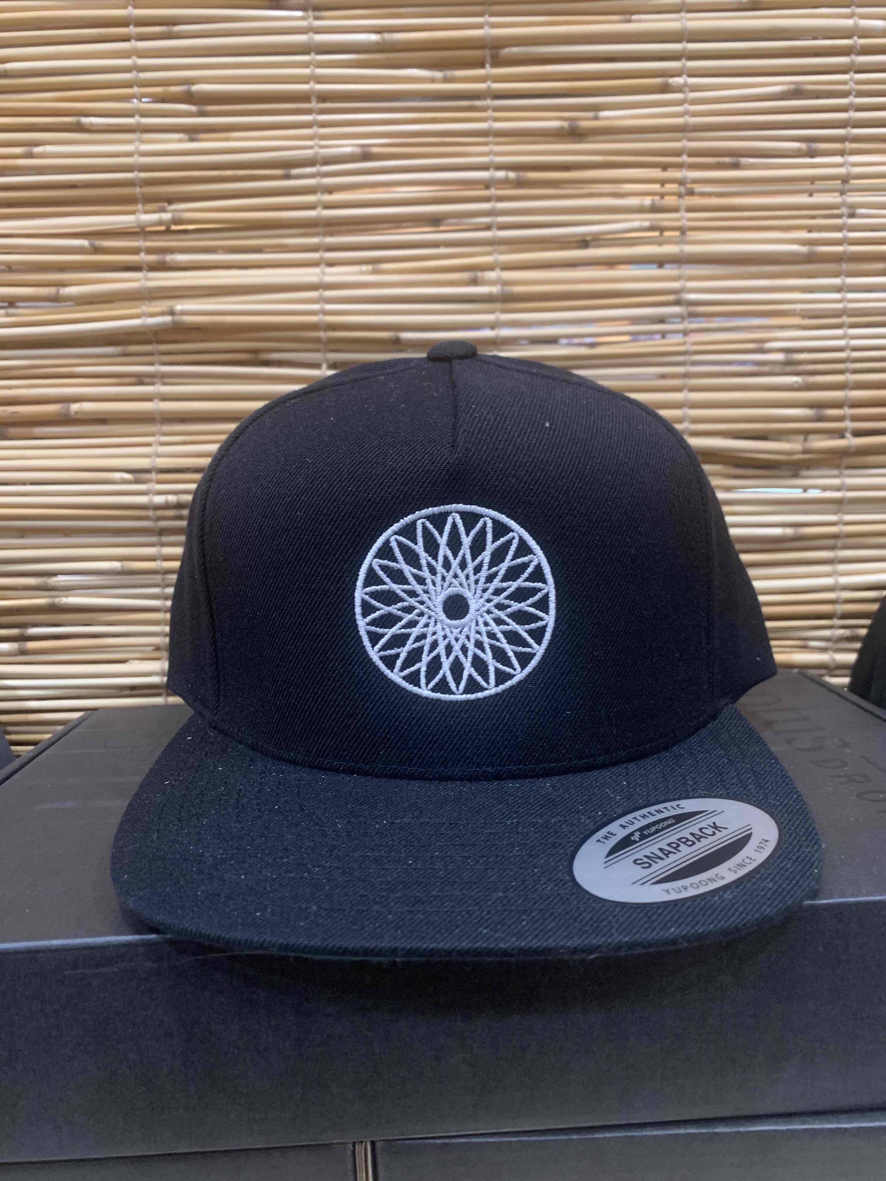 Photograph of product: LotusWorks Classic Snapback Hat - Black