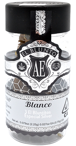 Photograph of Product: El Blunto | Blanco | 2.25G 3PK Bluntitos Silver