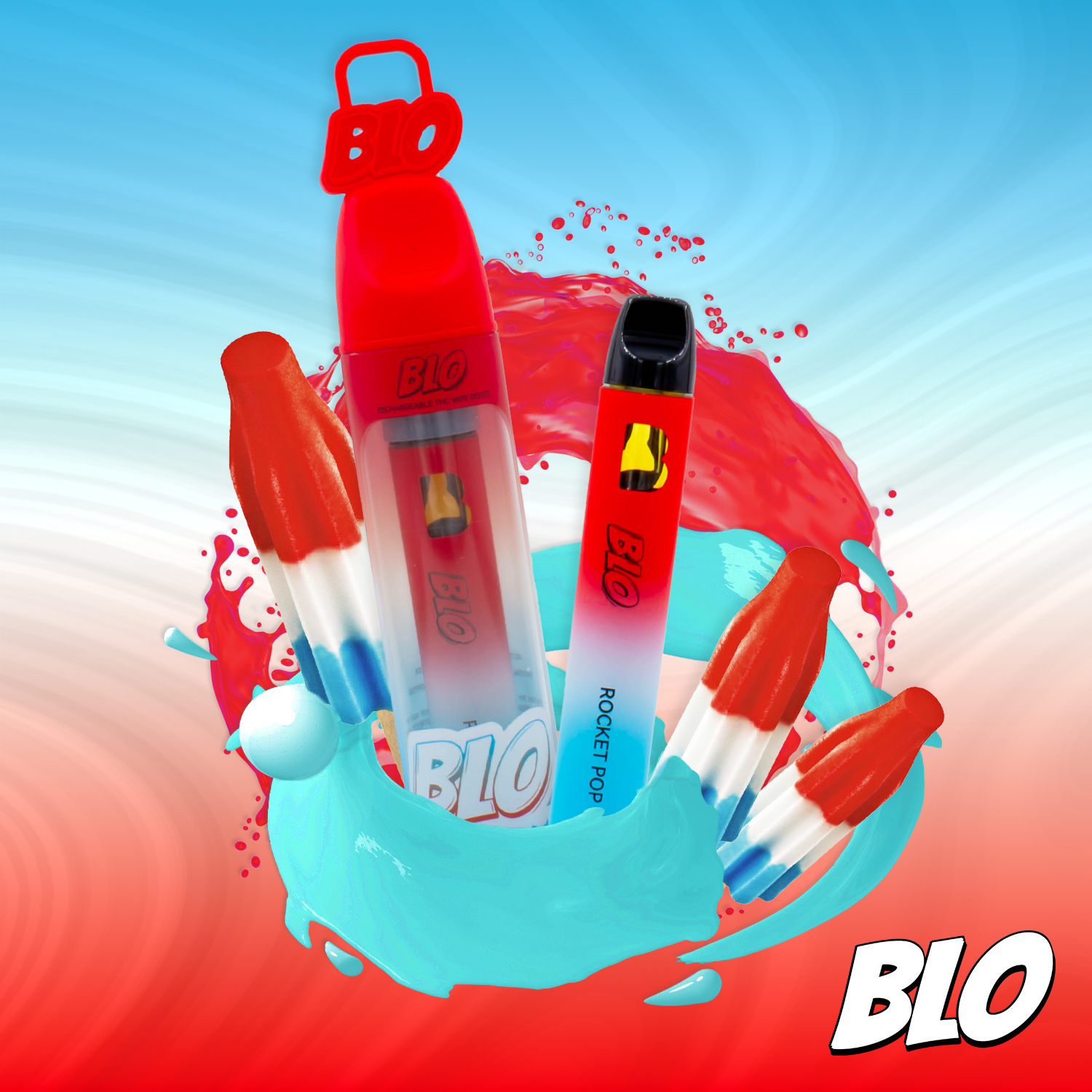Photograph of product: Blo | Rocket Pop | 1G Disposable