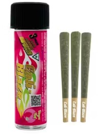 Photograph of product: Cali Blaze | 1.8g Infused Joints | Cherry Lime (I)