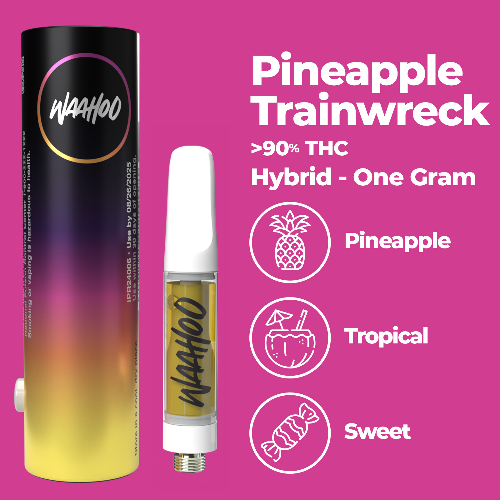 Photograph of product: Waahoo | Pineapple Trainwreck | Cart | 1g