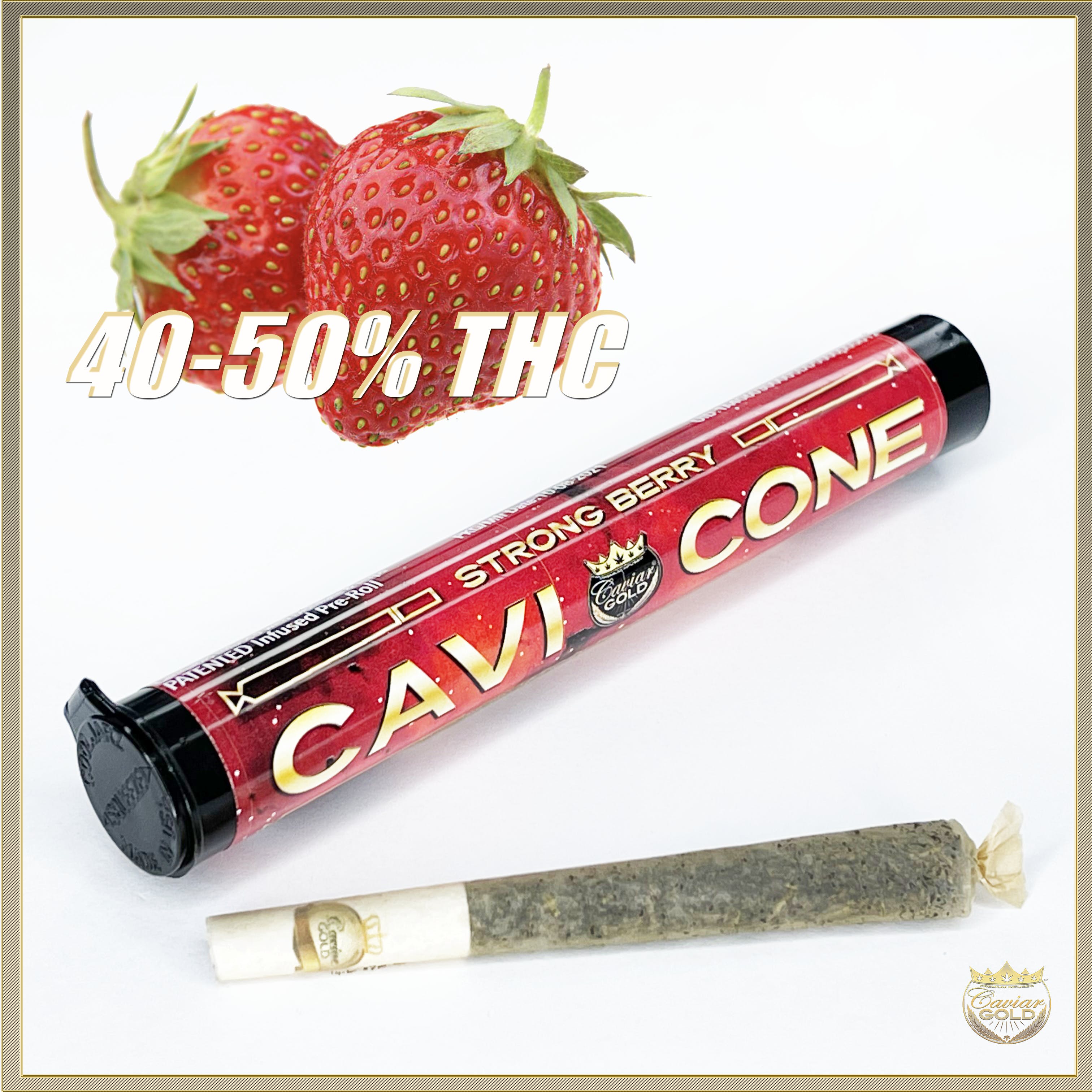 Photograph of product: Caviar Gold - 1g Pre Roll - Strong Berry