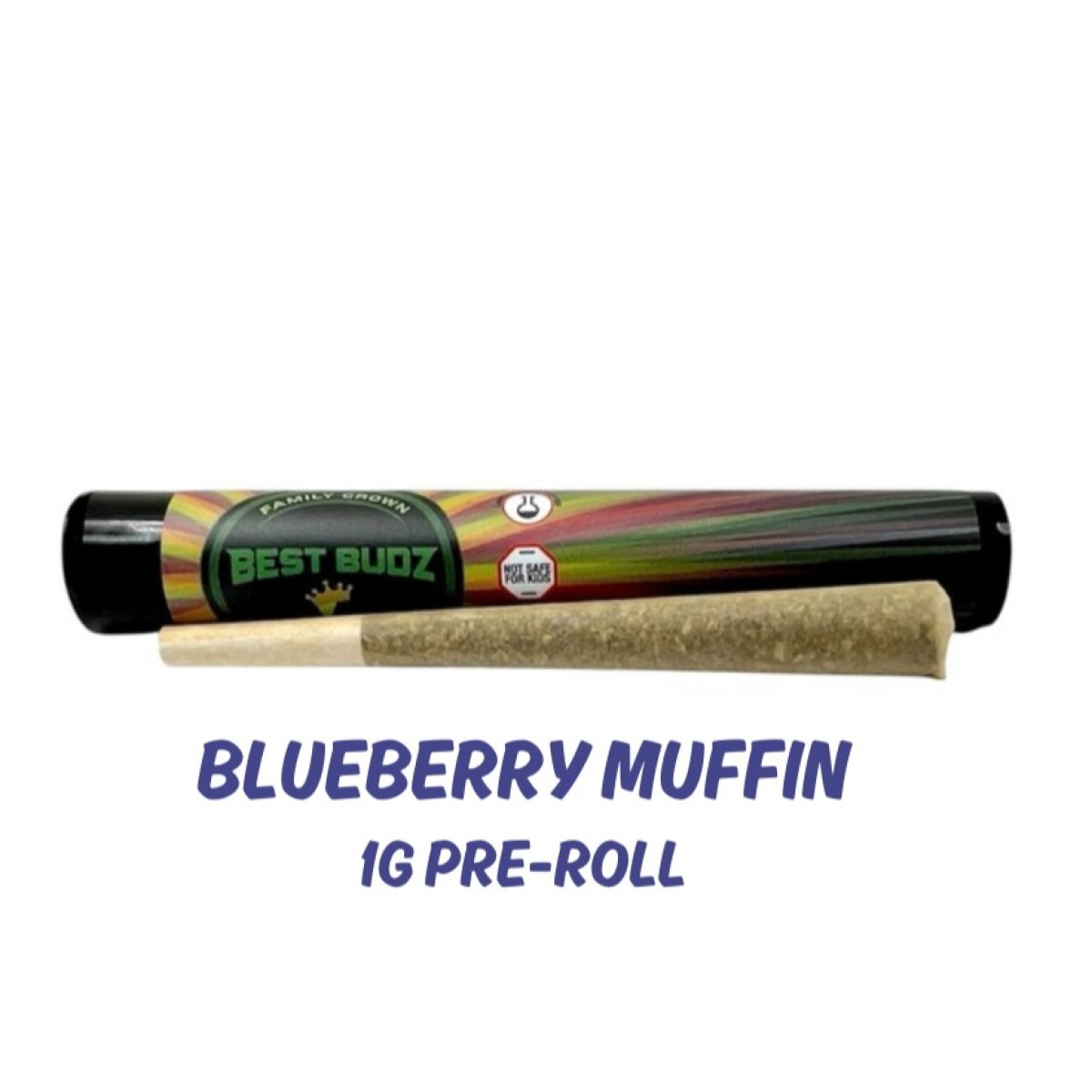 Photograph of product: 1g Blueberry Muffin Pre-Roll | TAX INCLUDED