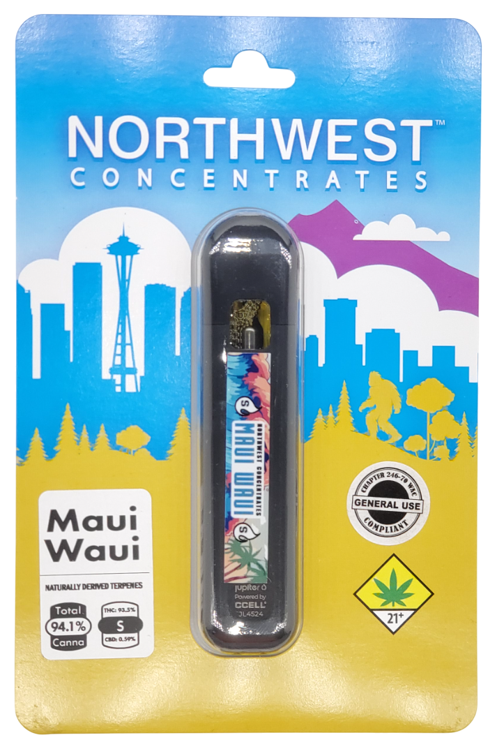 Photograph of product: Northwest Concentrates VAPE Maui Waui Disp 1g