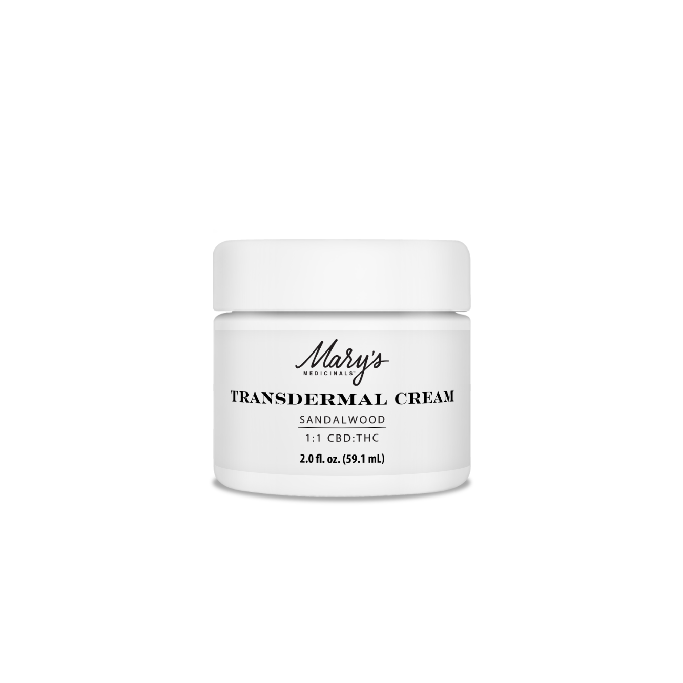 Photograph of product: Topicals - Mary's Medicinals - Transdermal Cream - (Sandalwood) - (2oz) - CBD : TH-oui)