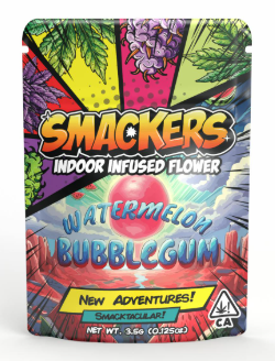 Photograph of product: WATERMELON BUBBLE GUM INFUSED 3.5G