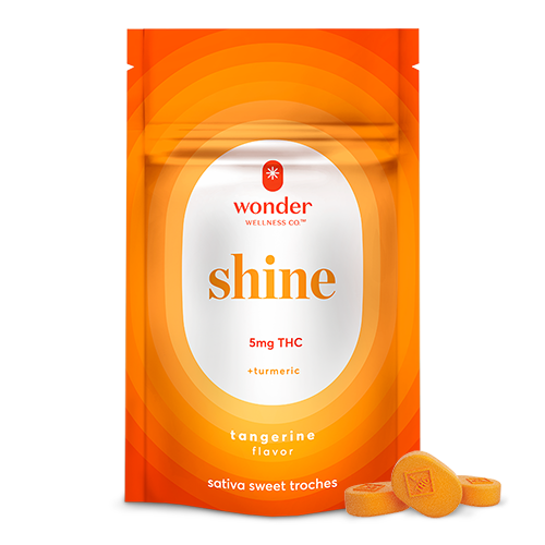Photograph of product: 20ct/5mg Shine Sweet Troches (Tangerine)