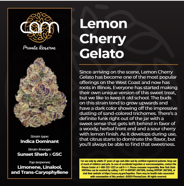 Photograph of Product: CAM l Lemon Cherry Gelato l 7g