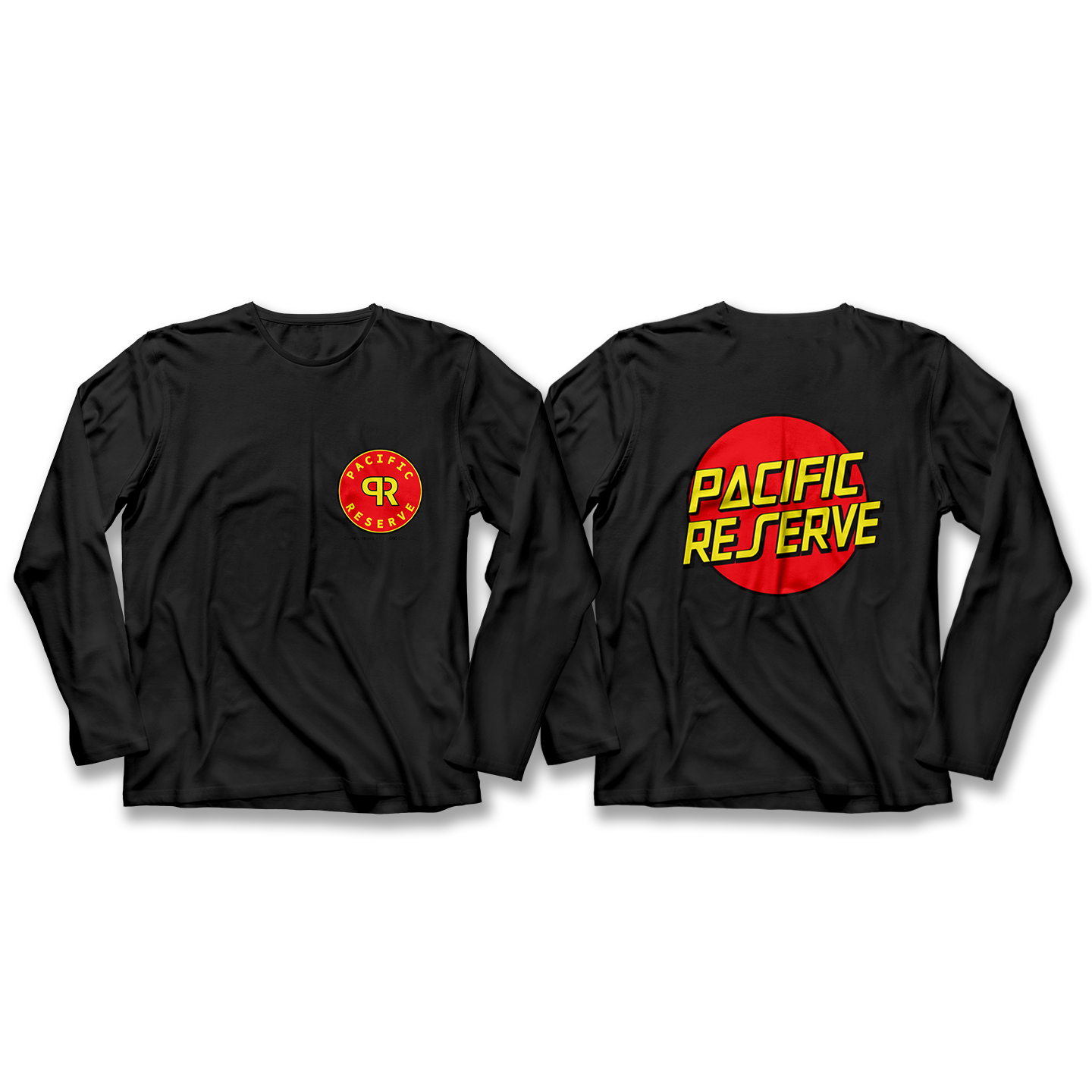 Photograph of product: Pacific Reserve Black 2XL Long Sleeve Shirt