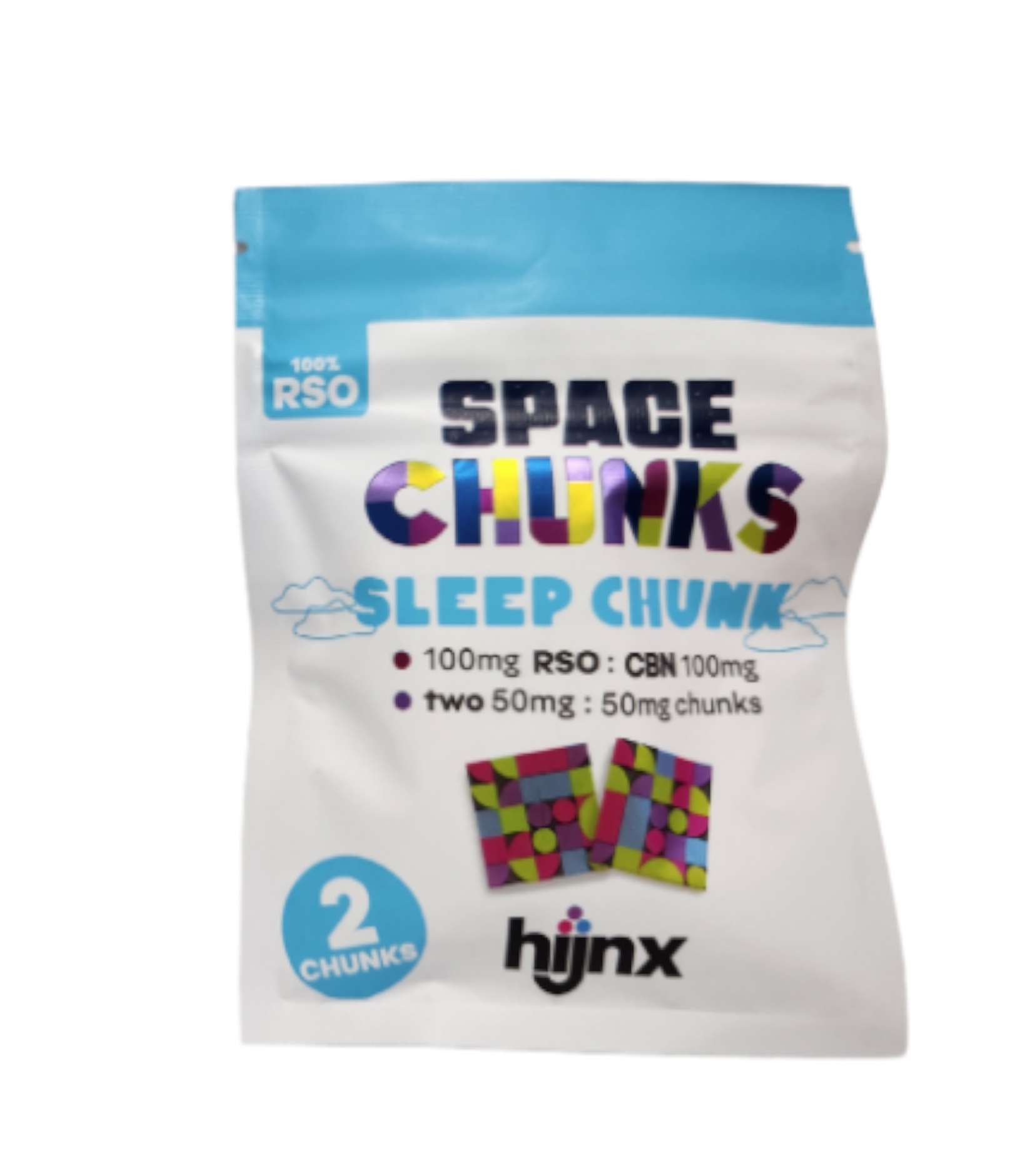 Photograph of product: Sleep Chunk RSO Gummies 1:1 TH-oui:CBN 100mg 2pk