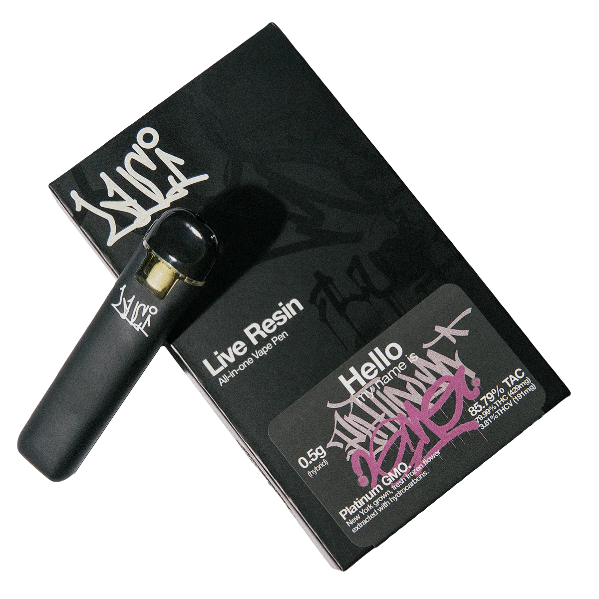 Photograph of Product: LUCI | PLATINUM GMO | LIVE RESIN AIO | .5G