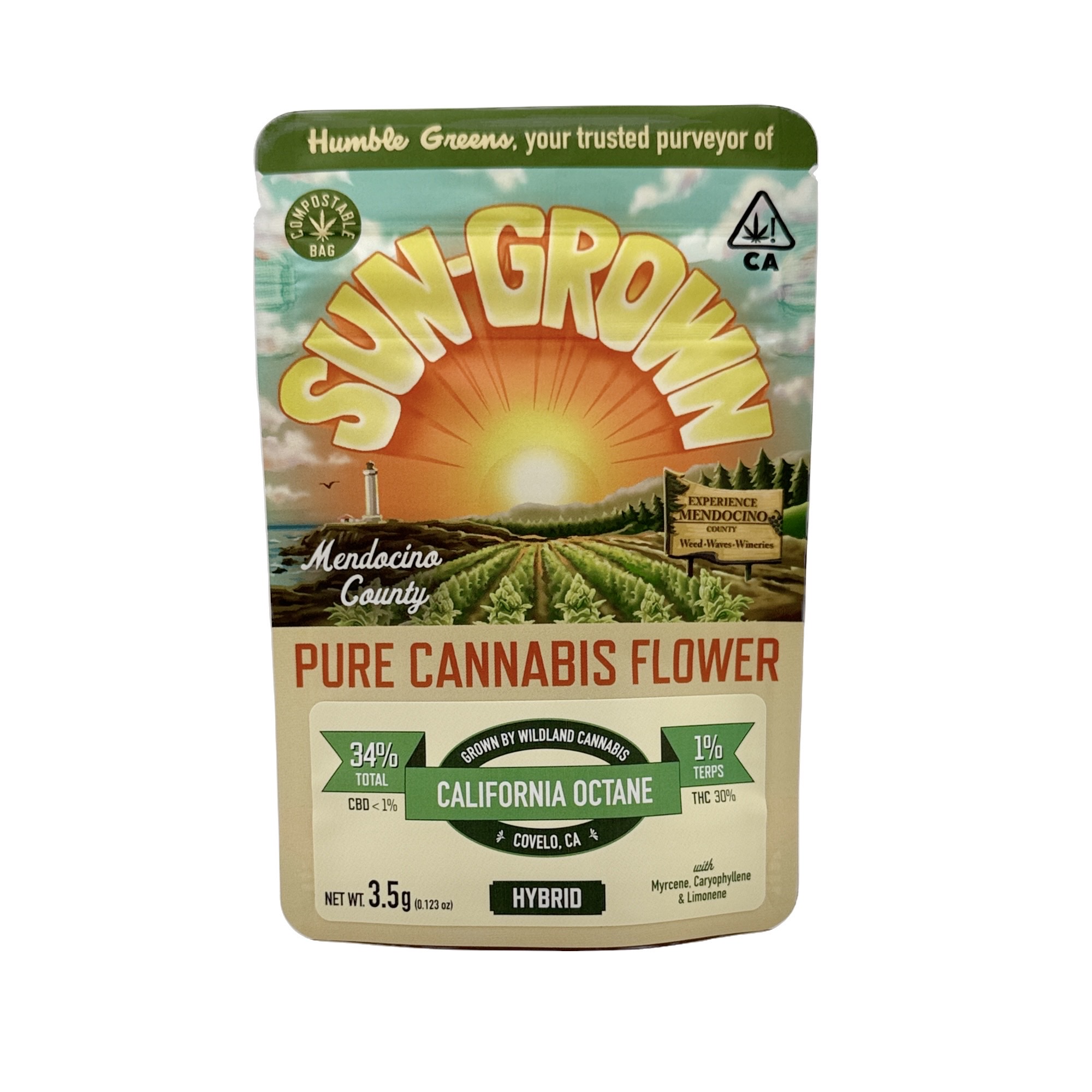 Photograph of product: CALIFORNIA OCTANE EIGHTH