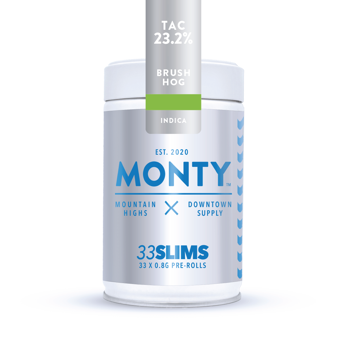 Photograph of product: MONTY | Brush Hog | Pre-Rolls | 33 x Slims