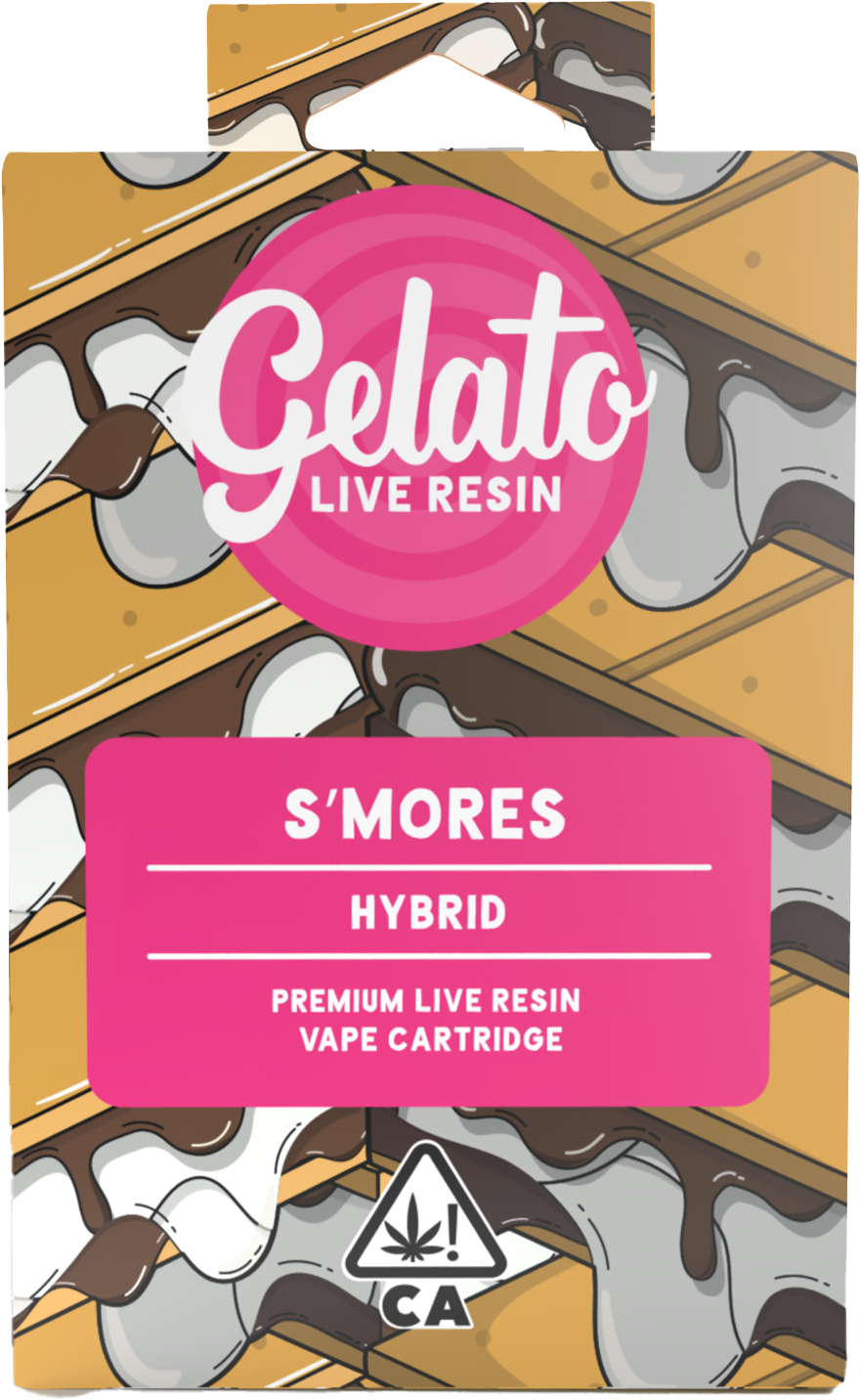 Photograph of product: Gelato Live Resin S'mores (1ml) HYBRID Vape - EhjbKdpM2e