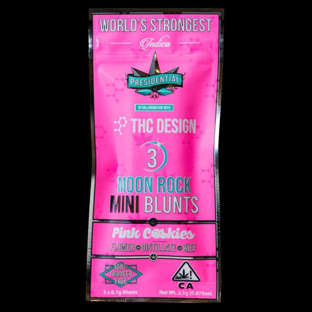 Photograph of product: Pink Cookies 3pk Moonrock Blunts - 