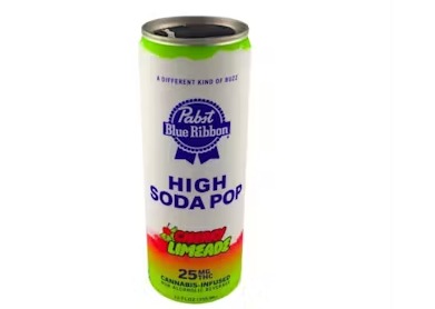 Photograph of product: Pabst - Cherry Limeade High Soda 25mg Can