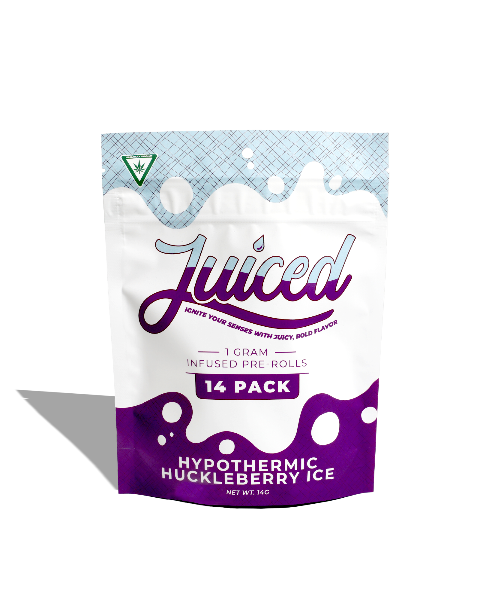 Photograph of Product: Hypothermic Huckleberry Ice Infused Preroll 14-pack