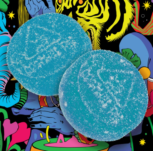 Photograph of product: Blazing Blue Raspberry (H) - Gummies (100mg)
