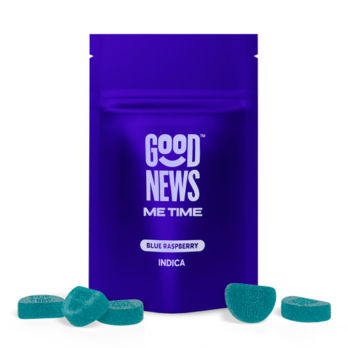 Photograph of product: Blue Raspberry Gummies 100mg (10-Pack | 10mg Each)