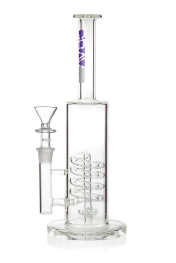 Photograph of product: 13" Grav Labs Flare Stemless Water Pipe w/Coil Shower Head (Clear)