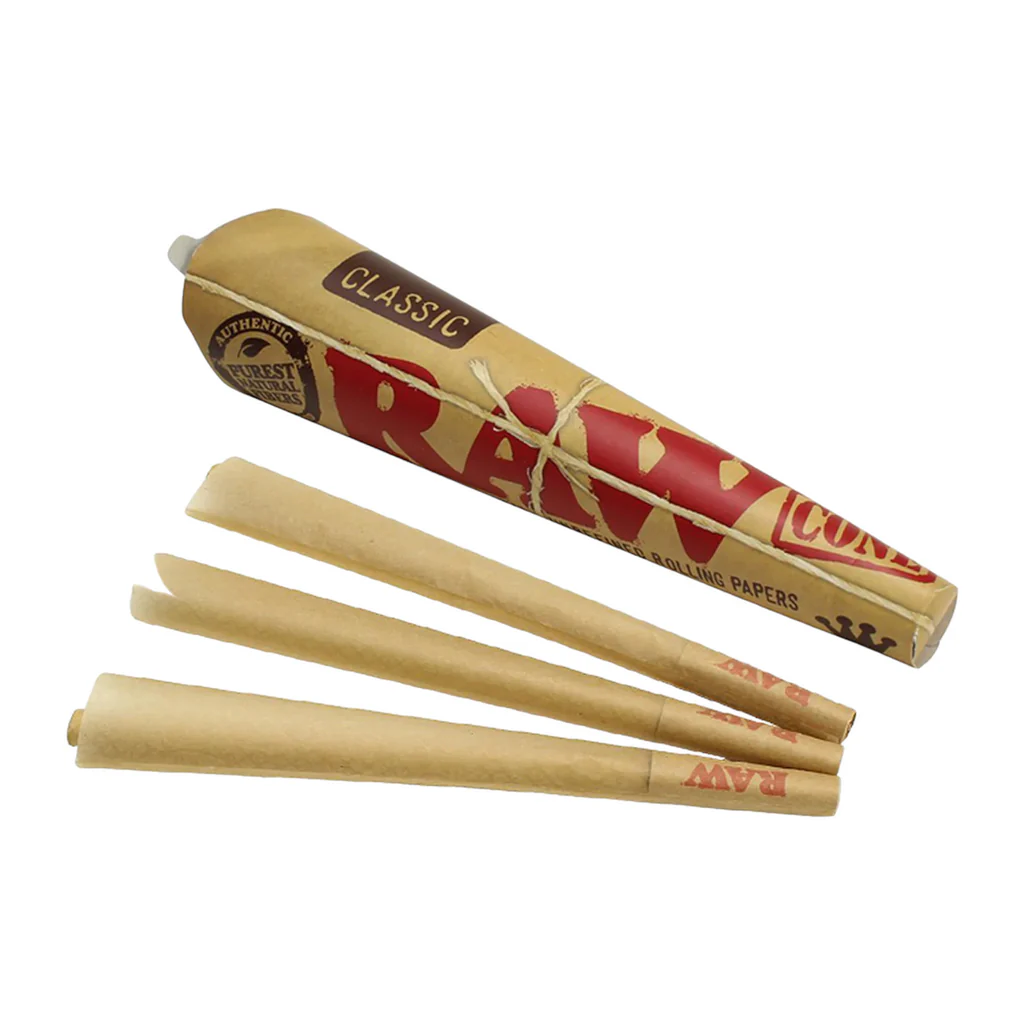 Photograph of product: Raw - King 3pk Cones - Paper