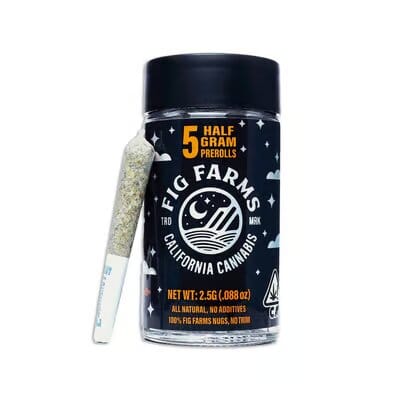 Photograph of product: Fig & Cherry | 2.5g | .5g x 5 Pre-Roll Pack - 