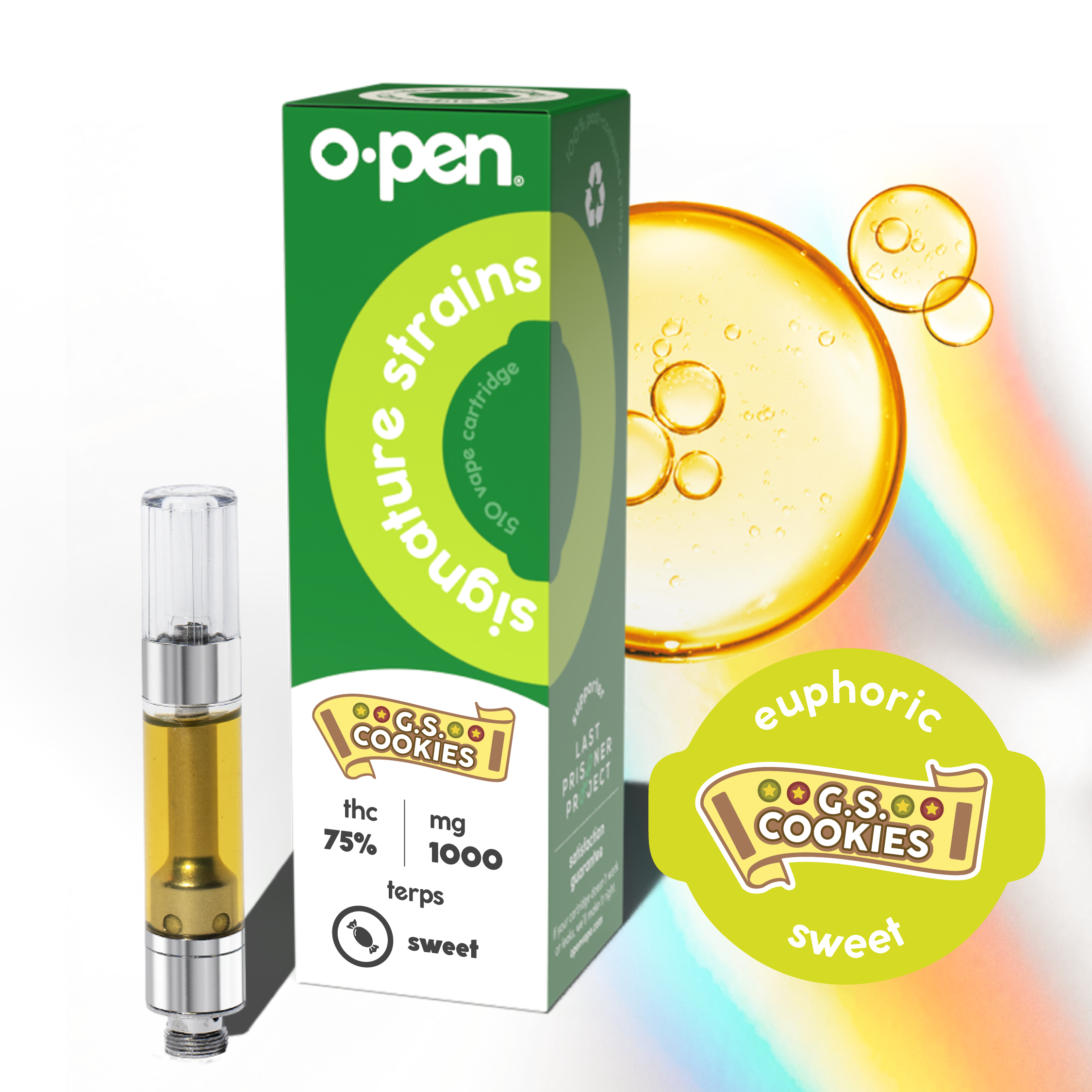 Photograph of product: O.pen Live Resin 1000mg(H)-GS Cookies